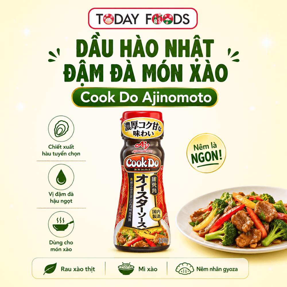 Dầu Hào Nhật Cook Do Ajinomoto 110g – Sốt Hàu Đậm Đà Xào Rau Thịt, Nêm Món Xào