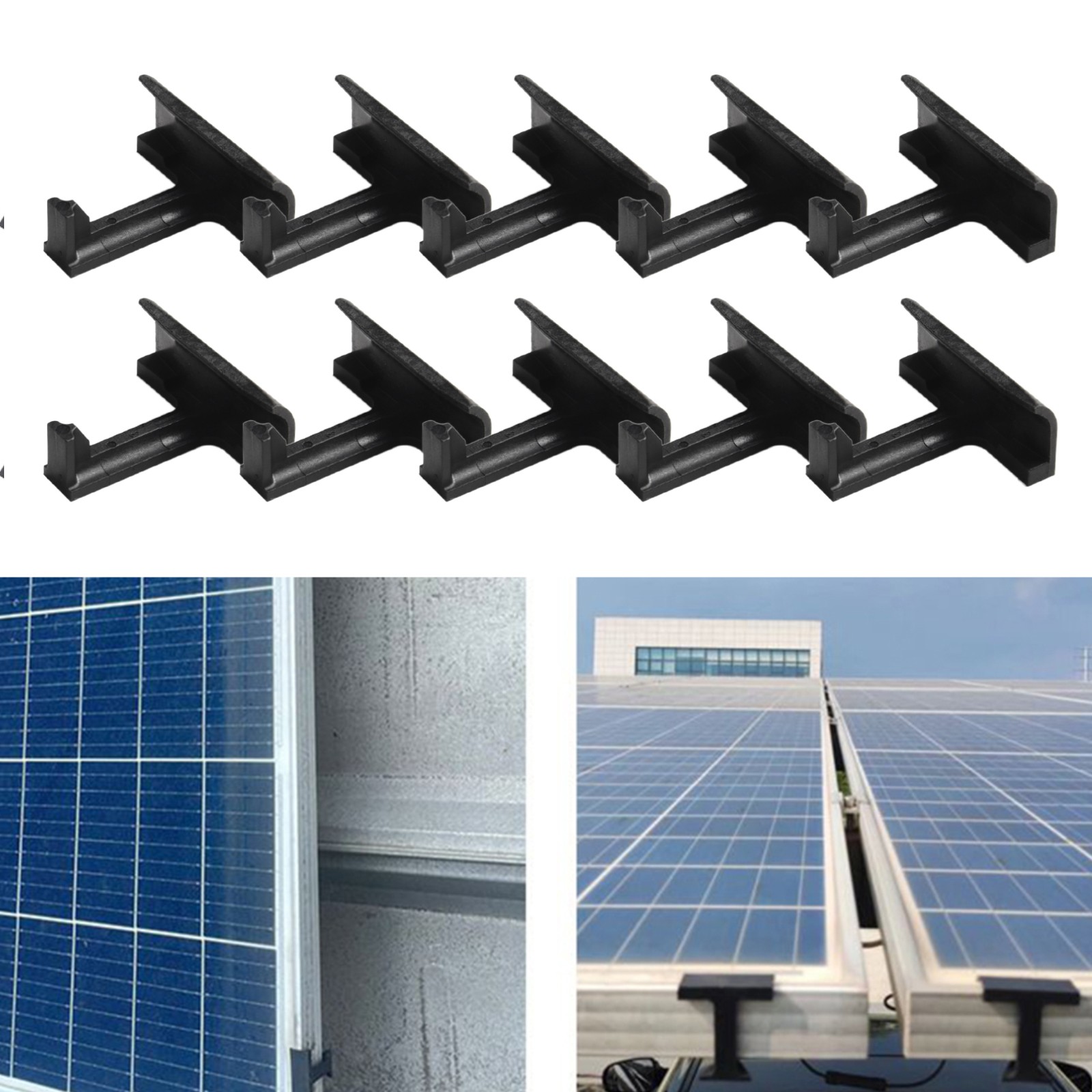 【Ông show】 hiệu quả PV mô-đun làm sạch clip để bảo trì tấm năng lượng mặt trời 10 gói