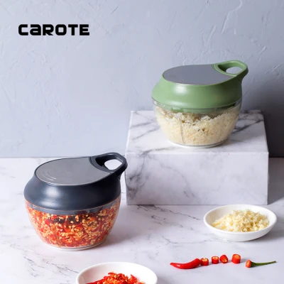 Carote Multi-Functional Food Chopper Meat Garlic Grinder Baby Food Cutter Chopper Processor Fruit Blender Hand Mixer