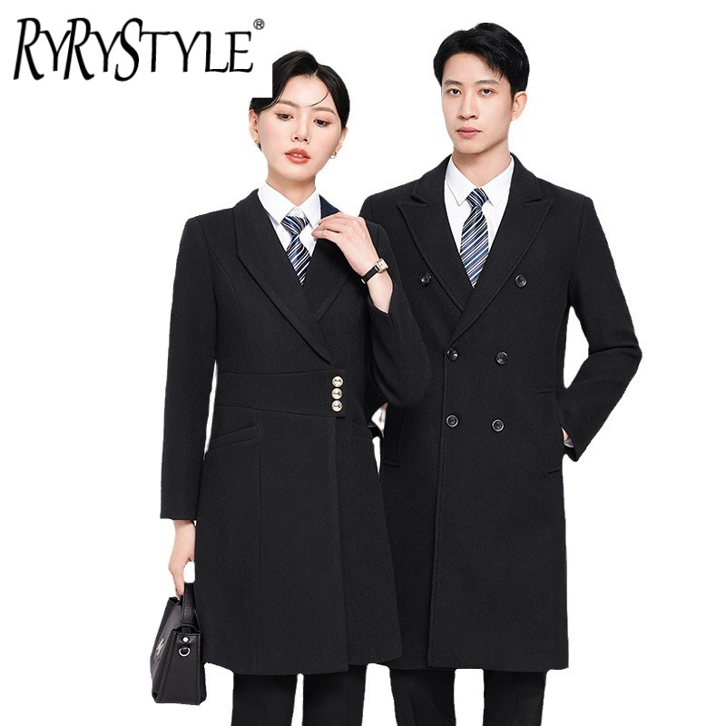 RYRYSTYLE Professional Woolen Coat Autumn And Winter Fashion Temperament Woolen Coat Sales Department Hotel Front Desk Work Uniform 7813 ราคา 2,112 บาท*ส่งฟรี