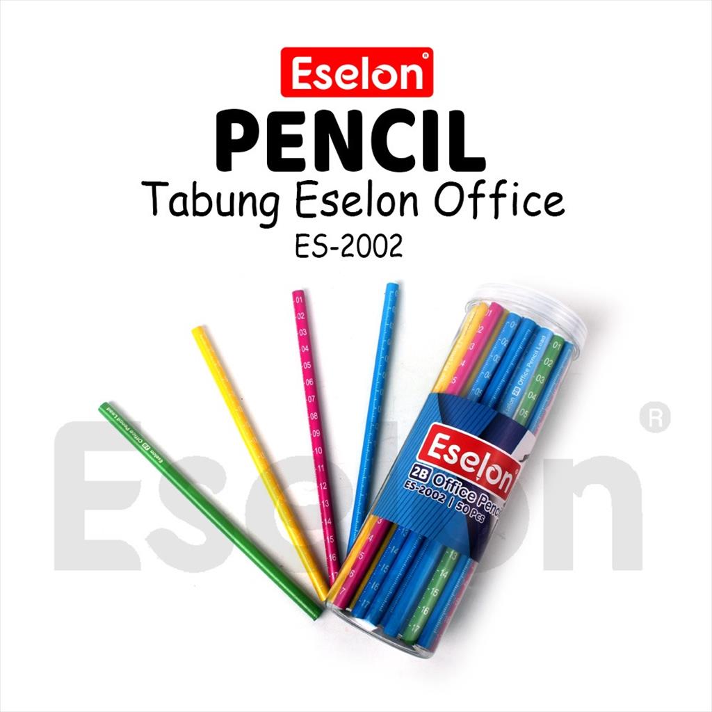 50pcs Pensil Karakter Eselon / 1 Tabung Pensil 2B Karakter