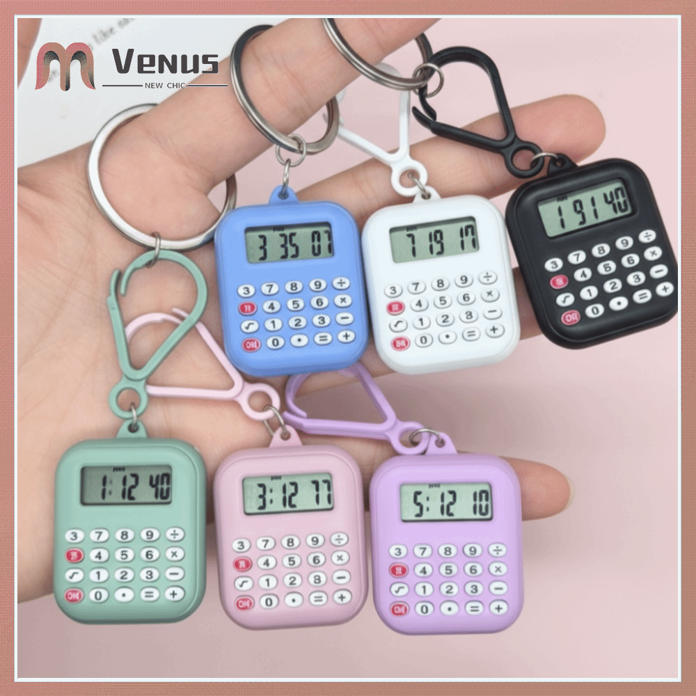 PZJBDI SHOP Di động Máy tính mini Hiển thị 8 chữ số Đa chức năng Máy tính bỏ túi móc khóa Kiểu dáng  dây chuyền Nhẹ Máy tính học sinh Văn phòng phẩm cho sinh viên