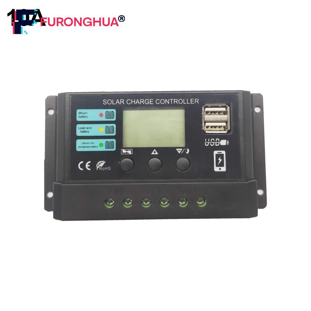 【FURONGHUA】 Efficient Solar Charge Controler with LCD Perfect for All Battery Types 【New product】 ราคา 144 บาท*ส่งฟรี