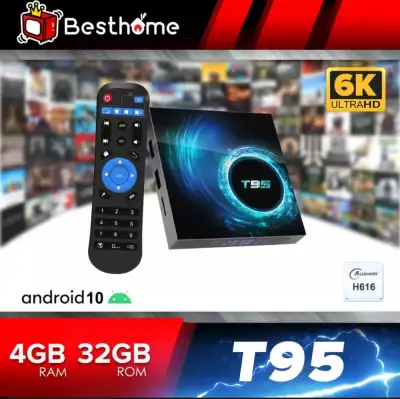 T95 Tv Box 4GB+32GB Android 10 H616 Dual WiFi+Bluetooth 6K HDR Quality Smart Android box