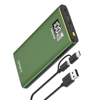 [Omars] 10000mAh Portable PD Power Bank, USB-C With PD 18W & USB-A Support 18W Fast Charging Port