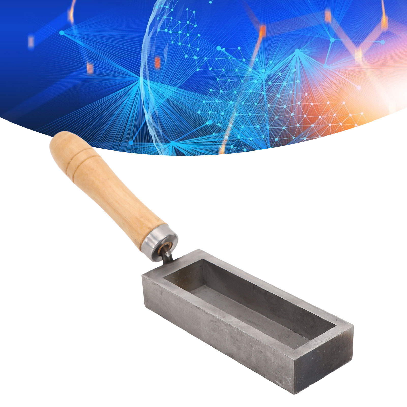 Khuôn đúc thanh vàng Thép hợp kim 4 inch Khuôn phôi bạc chịu nhiệt độ cao Nhỏ gọn cho kim loại tinh tế
