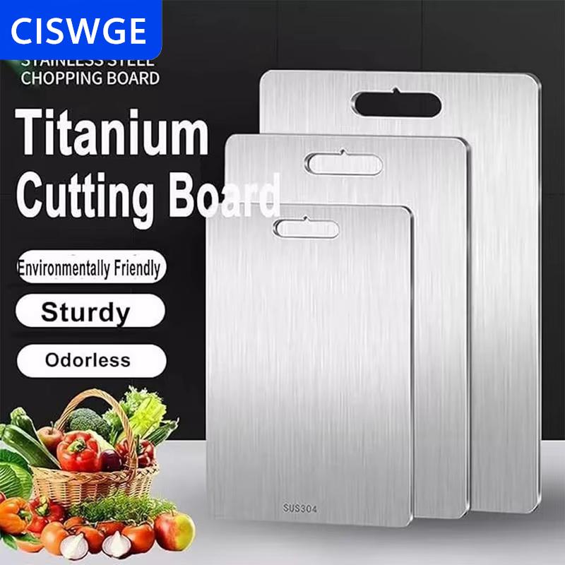 [COD] CISWGE Titan thớt cho nhà bếp hai mặt thớt Board cấp thực phẩm cắt Mat phục vụ khay trái cây thịt thớt