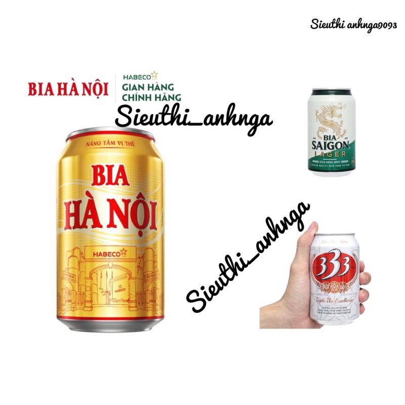 1 Lon Bia Hà Nội/ Bia 333/ Bia Sài Gòn - 330ml