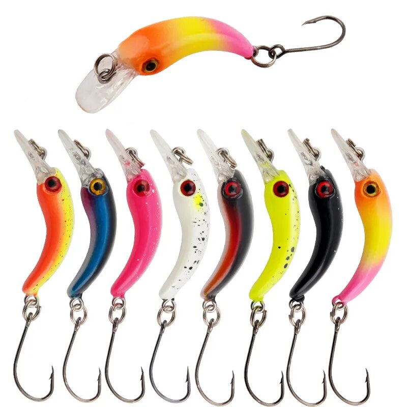 New 1 PC 4cm/1.4G wobbler Mồi câu cá mồi câu Mini mồi cá tuế Bass trolling Mồi Nhân Tạo Pike cá chép Mồi Câu Cá