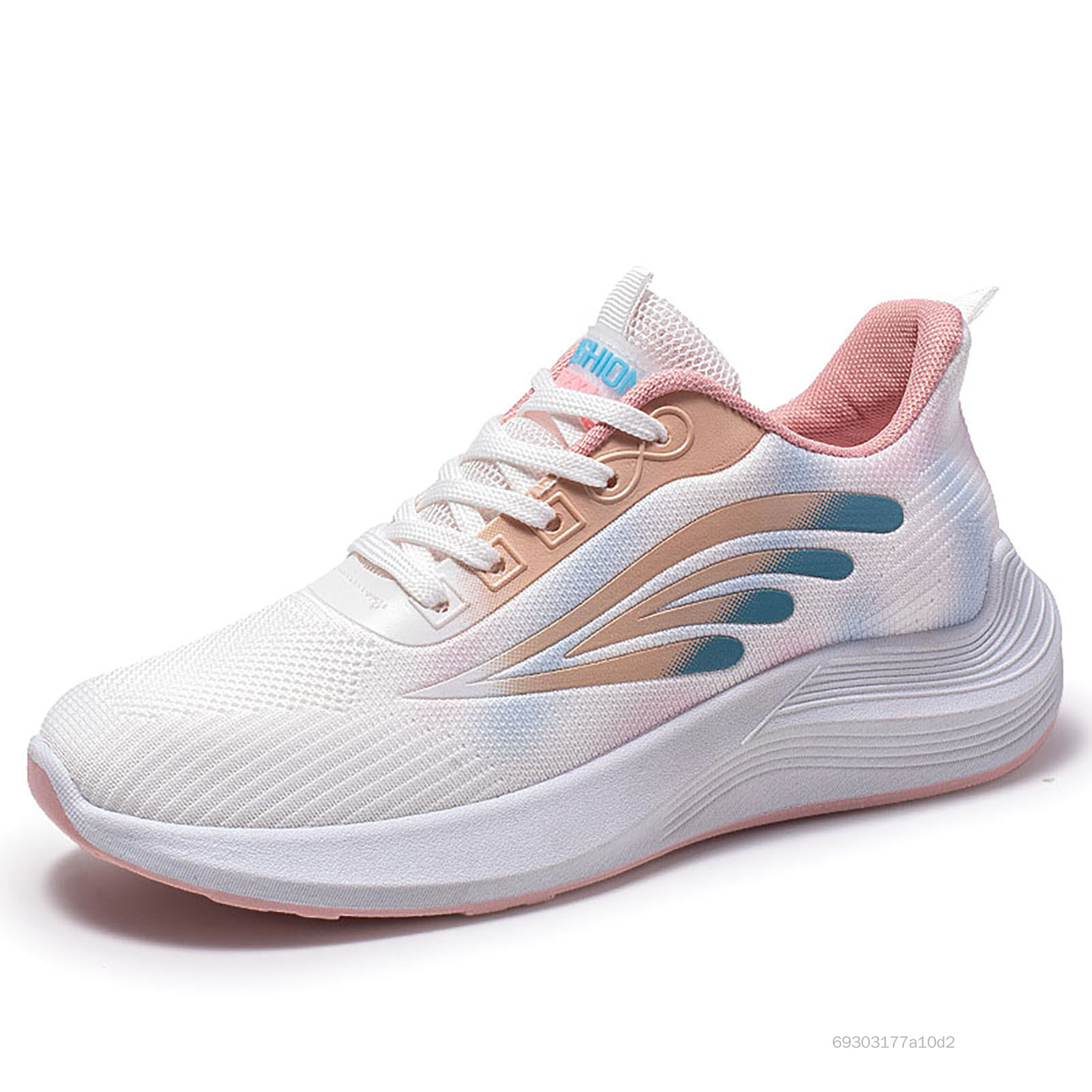 Giày thể thao giày thể thao dễ thương của Unisex Lace Up Sneakers Thích hợp cho đi bộ quần áo đi bộ trên đường đi bộ UYYT-VN