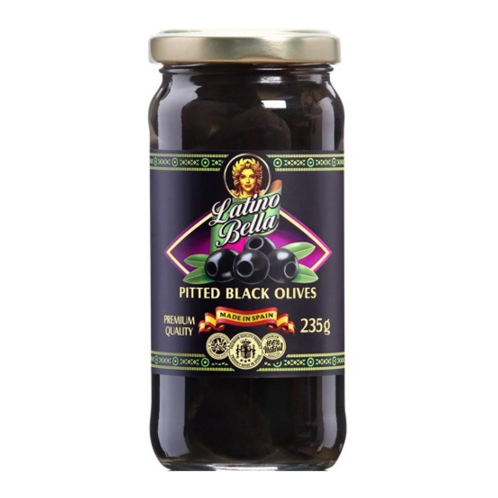 COMBO 2 Oliu Đen Không Hạt, Pitted Black Olives 235g