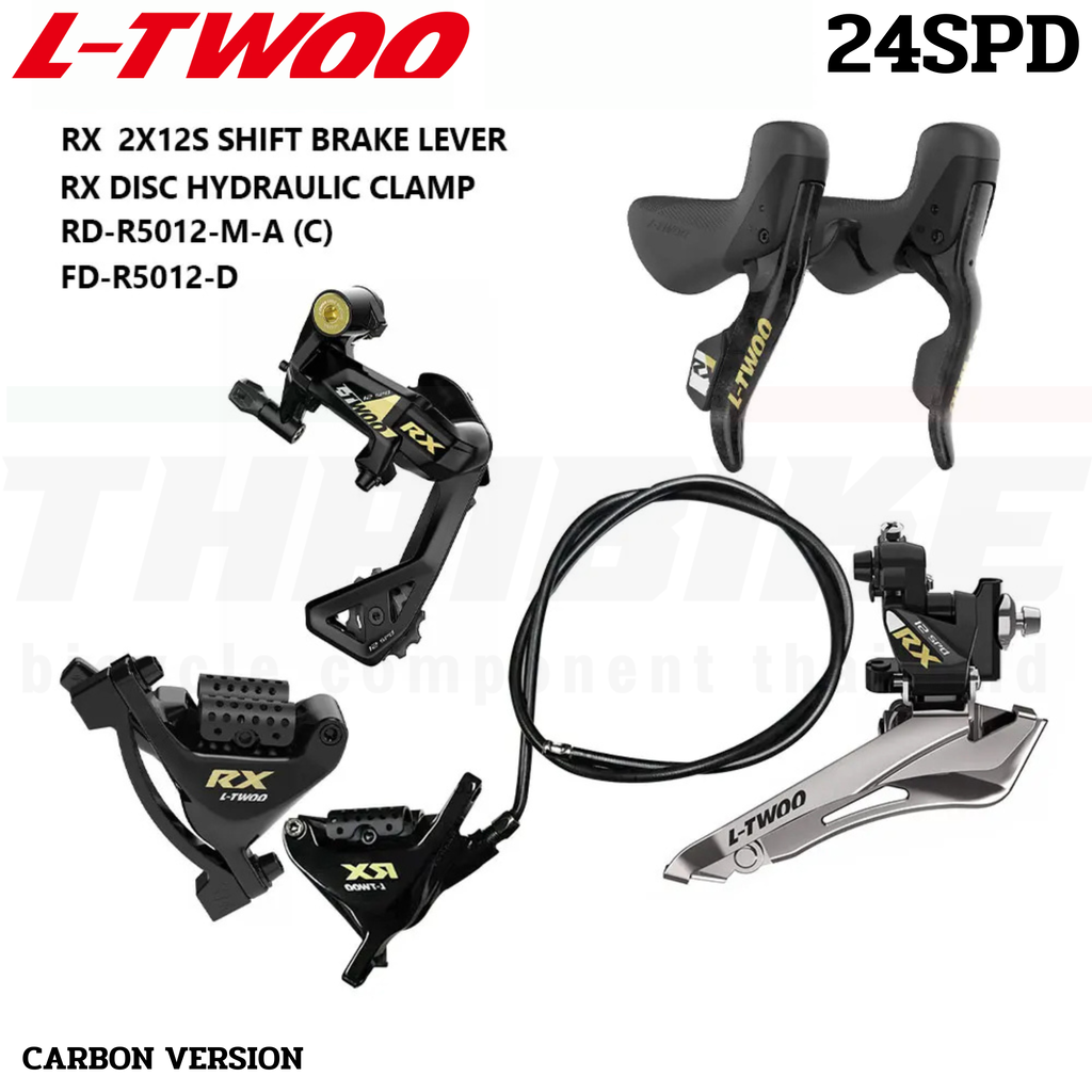 ชุดเกียร์ดิสเบรคน้ำมันจักรยานเสือหมอบ 24SPD LTWOO RX 2x12 คาร์บอนเวอร์ชั่น ราคา 12,900 บาท*ส่งฟรี