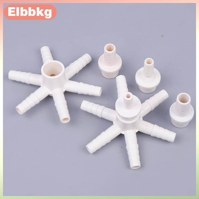 Elbbkg PVC sáu chiều chùa Doanh sục khí Ống kết nối ống diverter khớp bể cá Hồ Cá Ao cá tăng oxy