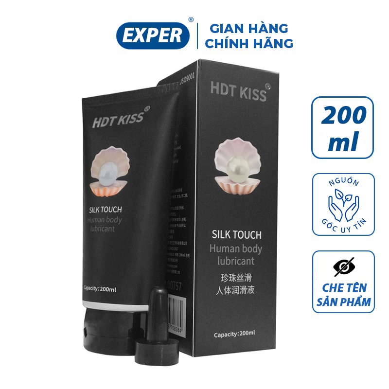 Gel bôi trơn hậu môn Silk Touch 200ml, gel bôi trơn ngọc trai mượt mà giúp bôi trơn quan hệ