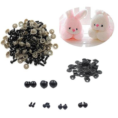 Gói 10 mắt thú xoắn có chốt Woolies 1 size, phụ kiện làm thú bông handmade