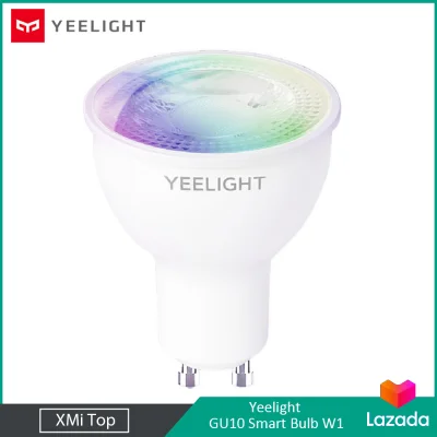 Yeelight GU10 Smart Buld W1 Multicolor 4.5W Dimmable and Adjustable Color Temperature Light Bulb Power-saving Lamp Intelligent APP/Voice Control Works with Google/Alexa/SmartThings 2700-6500K 220-240V YLDP004-A