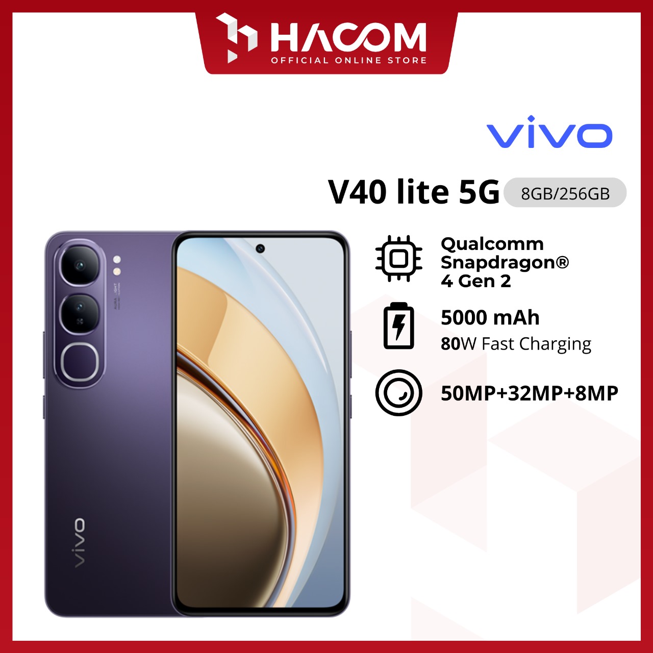 VIVO V40 LITE 5G 12/512 GARANSI RESMI Harga 3,299,000 rupiah*Gratis Ongkir
