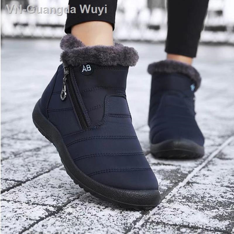 Guangda Wuyi BAIRUILUN-Botas rasas para mulheres sapatos de neve