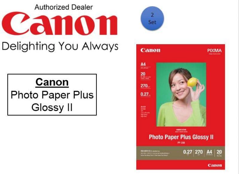 Canon Photo Paper Plus Glossy II, PP-208 A3 (20 x 2 = 40sheets Pack) pp208 Singapore