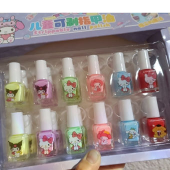 Sét 6 lọ sơn móng tay koromi an toàn dễ lột cho bé gái