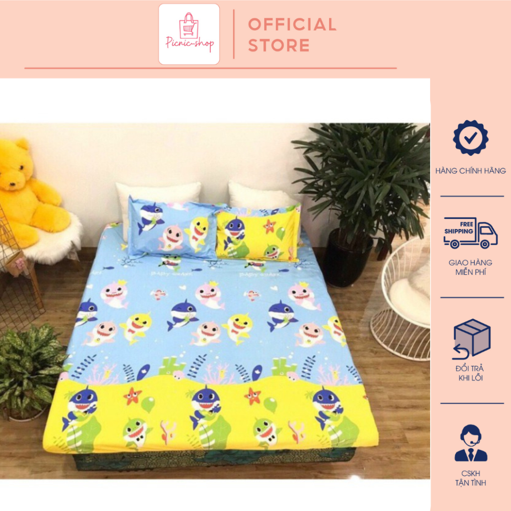 Ga chống thấm cotton in hình siêu đẹp, không thấm nước- hàng đẹp