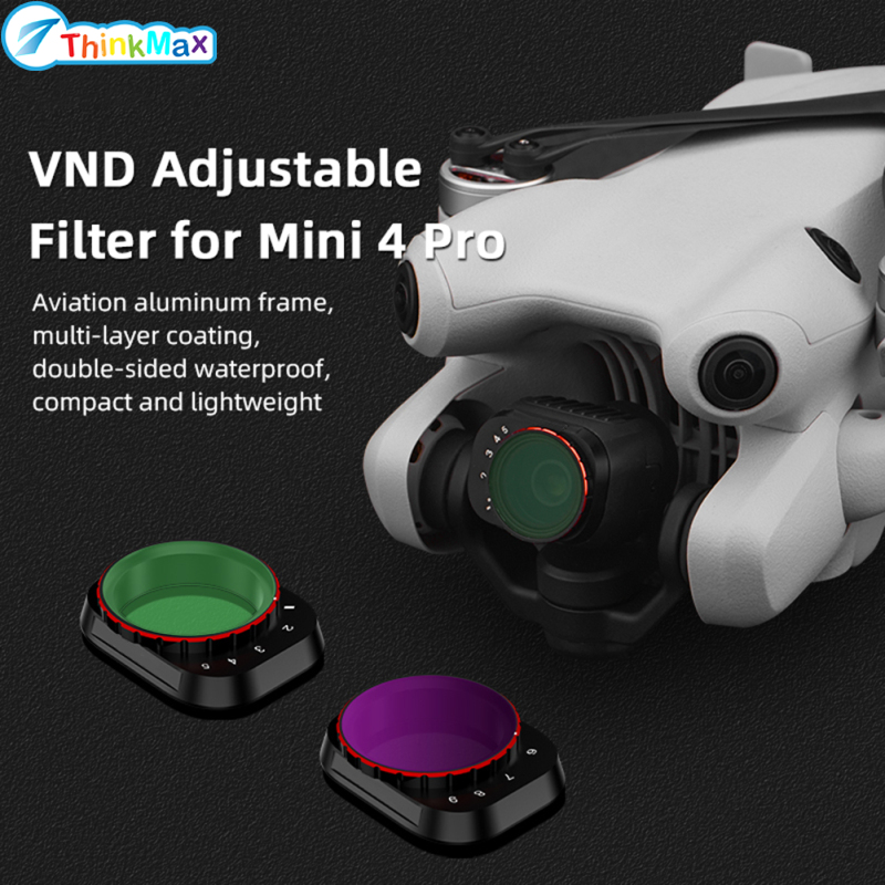 2023!!Lens Filter High Light Transmission VND Adjustment Lens Filter Easy Installing Compatible For DJI Mini 4 Pro Lens Camera