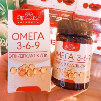 Viên uống Omega 369 Mirrolla Nga hộp 100 viên