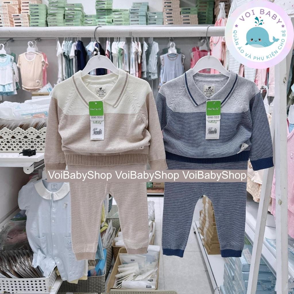 Bộ quần áo polo len cho bé lullaby nhl318m