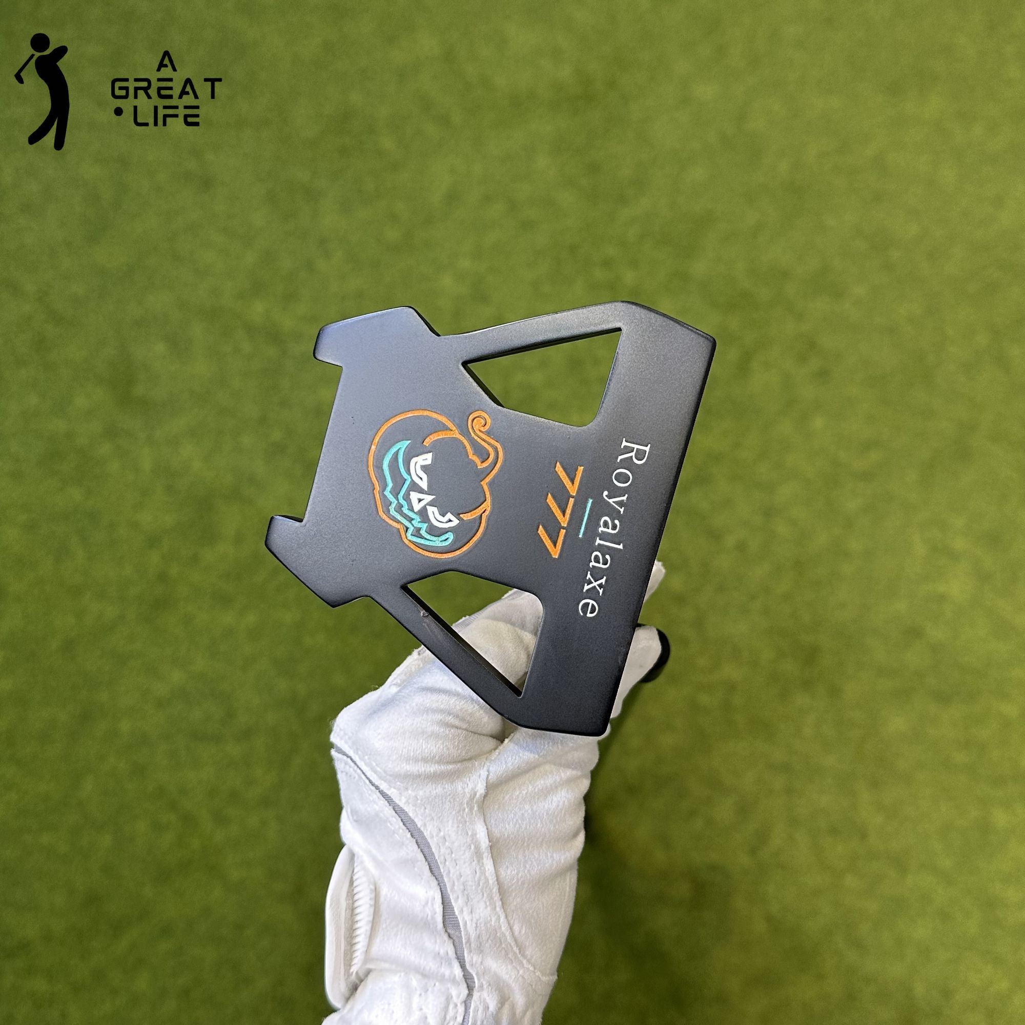 Royalaxe 777 Pumpkin Putter - CNC xay 3 dòng nhằm Putter, quá khổ cao Tha Thứ vồ, trọng tâm thấp, ổn định đặt gậy đánh golf