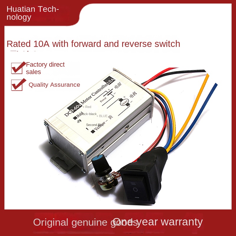Bộ Điều Tốc Motor DC PWM 12V-60V - Điều Khiển Tốc Độ và Chiều Quay, Trắng Ngà