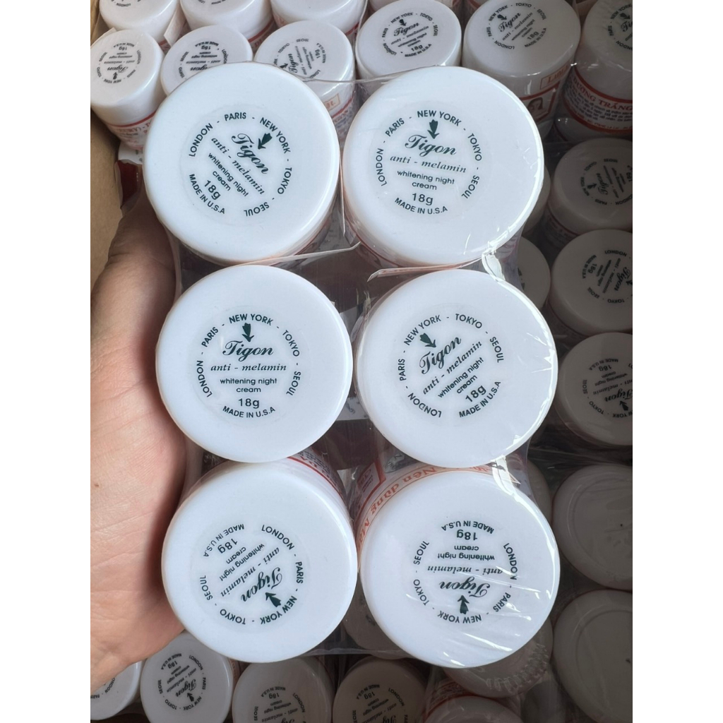Kem TIGON dưỡng trắng da, bà trùm khô gà 18G CHÍNH HÃNG