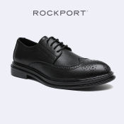 Rockport Men's Noah Wingtip Casual Leather Shoes Black