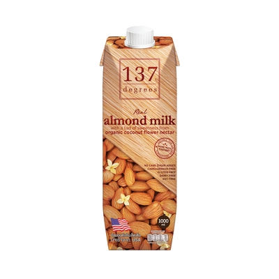 137ดีกรี นมอัลมอนด์สูตรดั่งเดิม 1LT. ราคา 129 บาท*ส่งฟรี