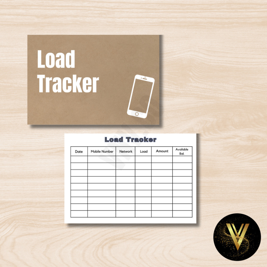 A5 Tracker Gcash x Load Customize 40 Sheets top notepad notebook record top