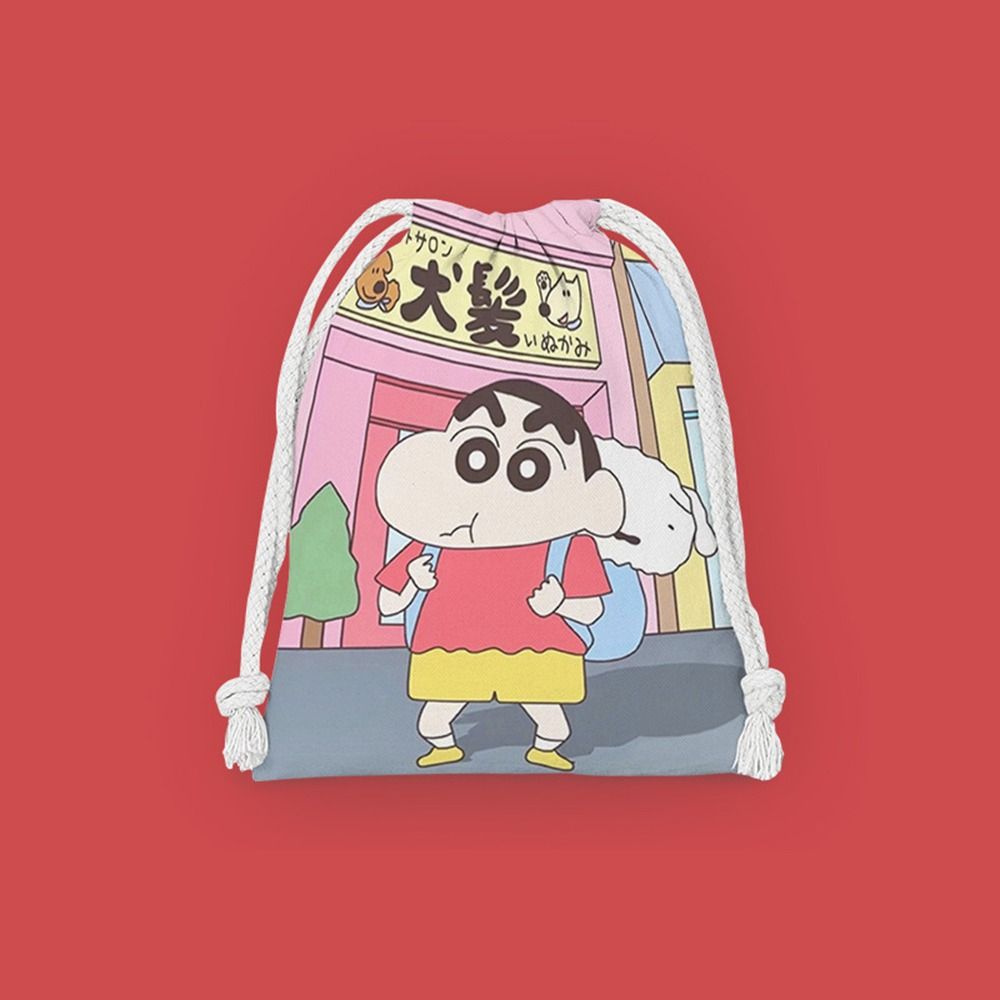 RUOANE Dễ thương Túi vải nhỏ Di động Hoạt hình Ví dễ thương Túi đựng đồ ăn trưa Đồ lặt vặt Túi dây rút Nữ/Nữ - 5