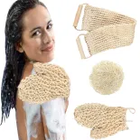 3 máy tính tắm vòi sen body scrubber nhẹ nhàng tẩy tế bào chết sâu tẩy da chà tắm cho nam giới cao tuổi và trẻ hơn Winsky-VN