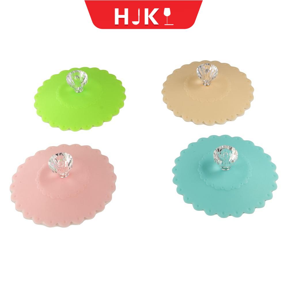 HJKL Đa Mục Đích Silicone Nhiệt Cách Nhiệt Drinkware Leakproof Cho Cốc Thủy Tinh Cốc Có Nắp Đậy Phụ Kiện nhà bếp Cup Bìa Cup Con Dấu