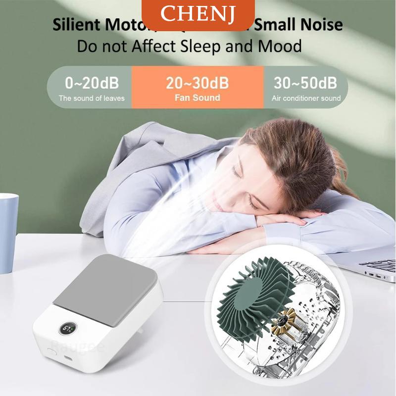 [COD] CHENJ พัดลมคาดเอวแบบพกพาพัดลมหนีบเอว2000มิลลิแอมป์ต่อชั่วโมง USB พัดลมห้อยคอแบบชาร์จไฟได้มาพร้อมกับสายคล้องคอปรับได้สำหรับการตั้งแคมป์กลางแจ้ง ราคา 263 บาท*ส่งฟรี