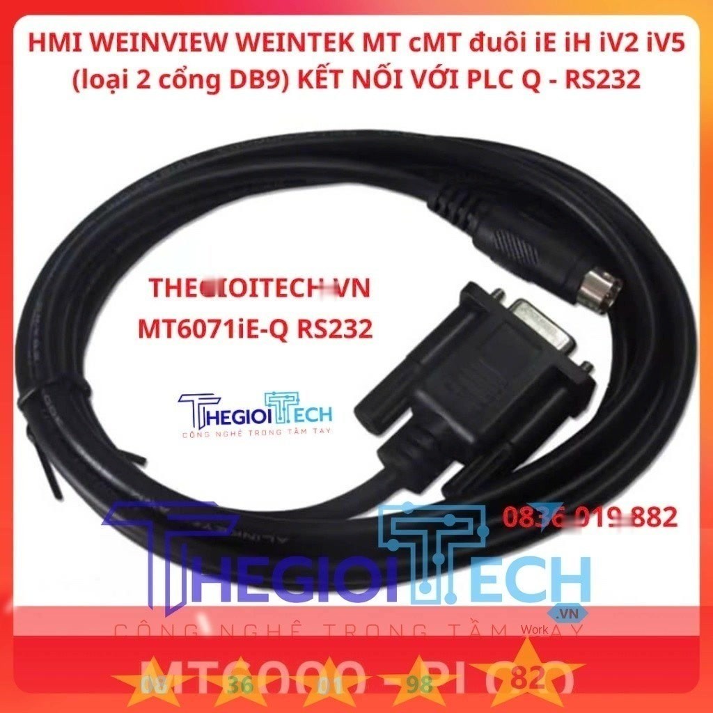 Tổng hợp Cáp kết nối màn hình Cảm ứng - 5M - Màn iE MT-Q RS232