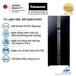 [Chỉ giao miền Nam] [TRẢ GÓP 0%] Tủ lạnh Panasonic Inverter 550 lít NR-DZ601VGKV Đông mềm diệt khuẩn Ngăn rau lớn