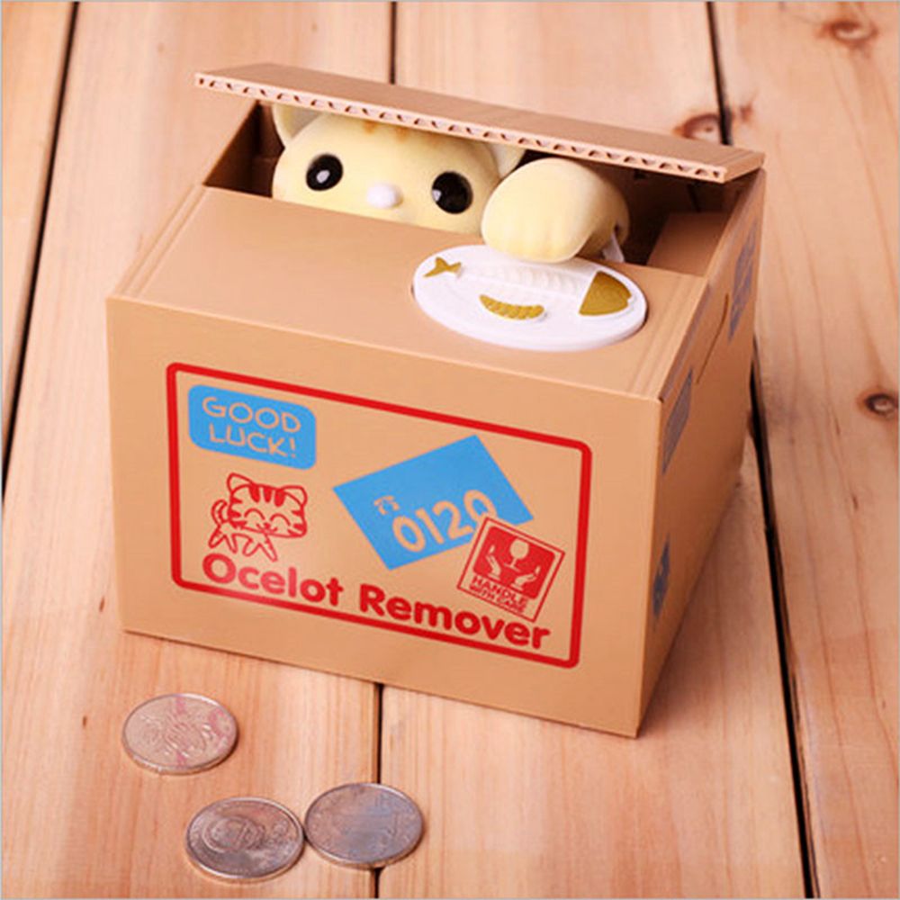 YANPE Electronic Cute Stealing Automatic Piggy Bank ATM Toy Money Saving