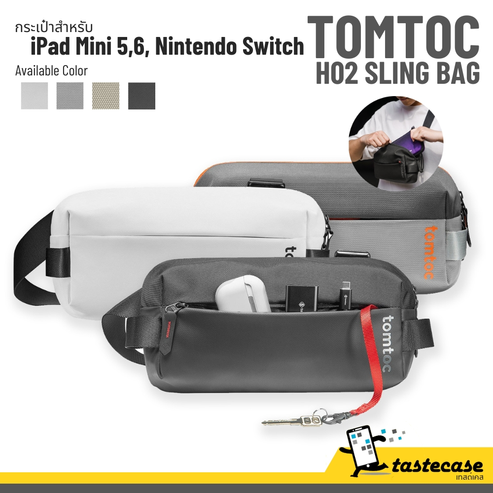 Tomtoc H02 Sling Bag กระเป๋าสำหรับ iPad Mini 6,5, Nintendo Switch Oled, NS, Lite และ Tablet ไม่เกิน 8" ราคา 1,390 บาท*ส่งฟรี
