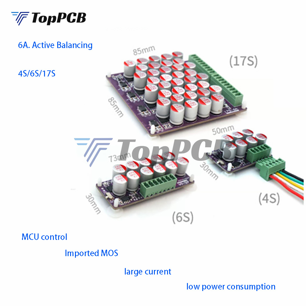 4S 6S 17S 6A hoạt động cân bằng toàn bộ nhóm cân bằng LiFePO4 Lithium hoạt động pin truyền năng lượng cân bằng tụ điện