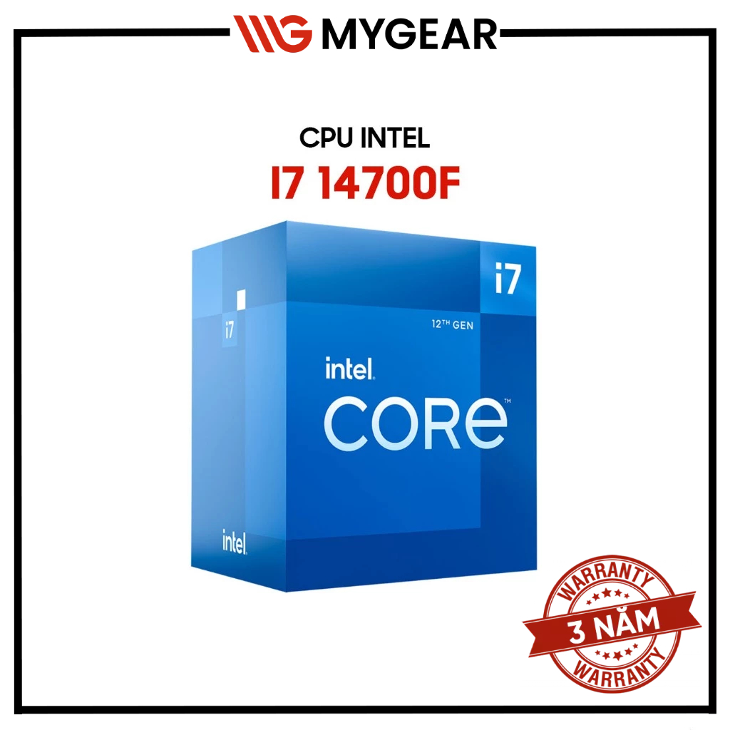 CPU Intel Core i7-14700F (20 nhân / 28 luồng / 5.4GHz / LGA1700)