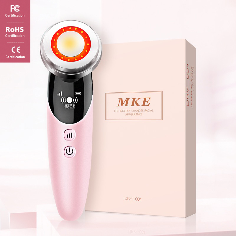 Buy MKE Face Massager with Multi Function Red Light Ioniser Micro Vibration Rejuvenating Function Singapore