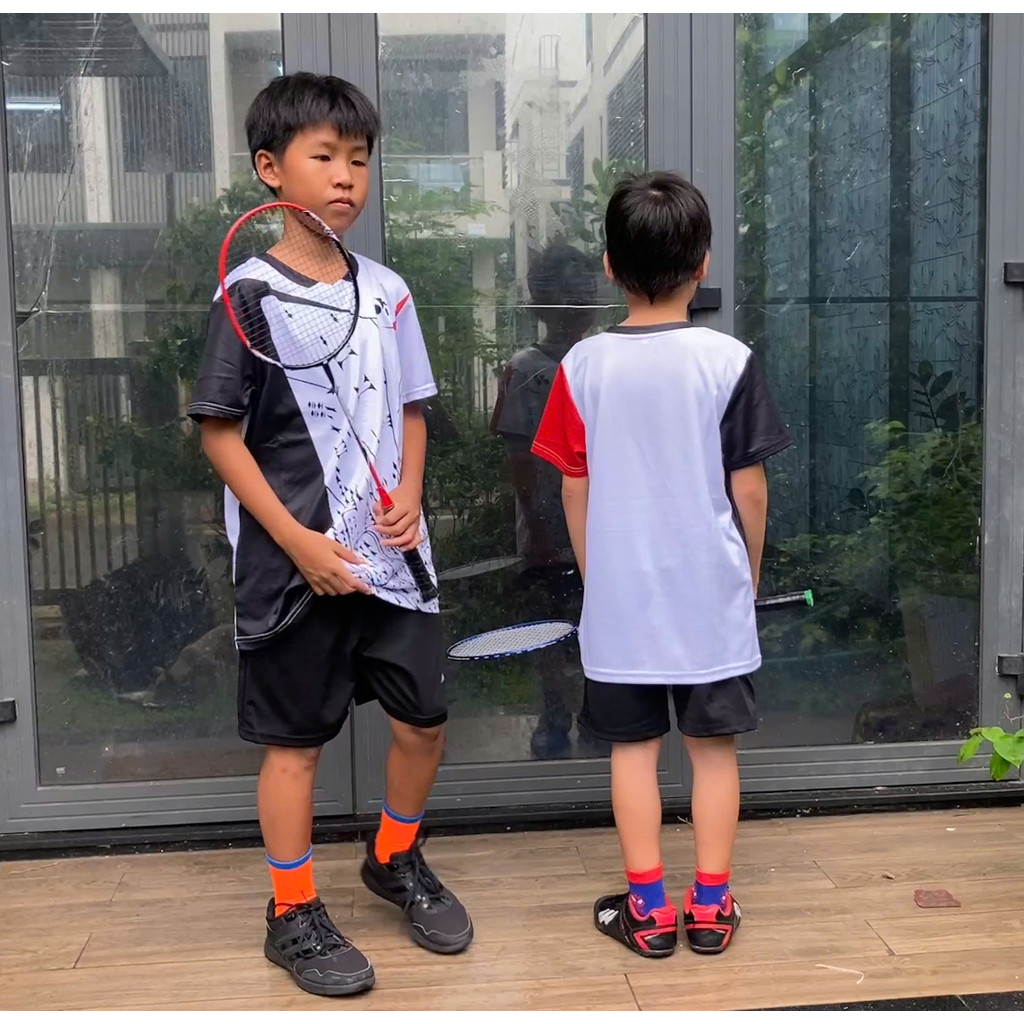 Bộ quần áo cầu lông trẻ em tập luyện thi đấu, thấm hút mồ hôi, co giãn cực tốt, thoáng mát [NHIỀU MẪU]