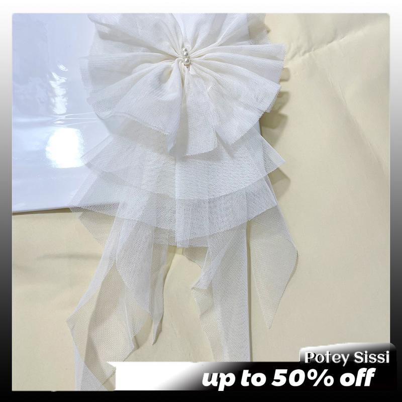 Potey Cổ Điển Lớn Lưới Bow Trâm Dual-Mục Đích Cổ Áo Pin Tóc Clip Đối Với Phụ Nữ Tie Corsage Quần Áo Trang Trí Phụ Kiện