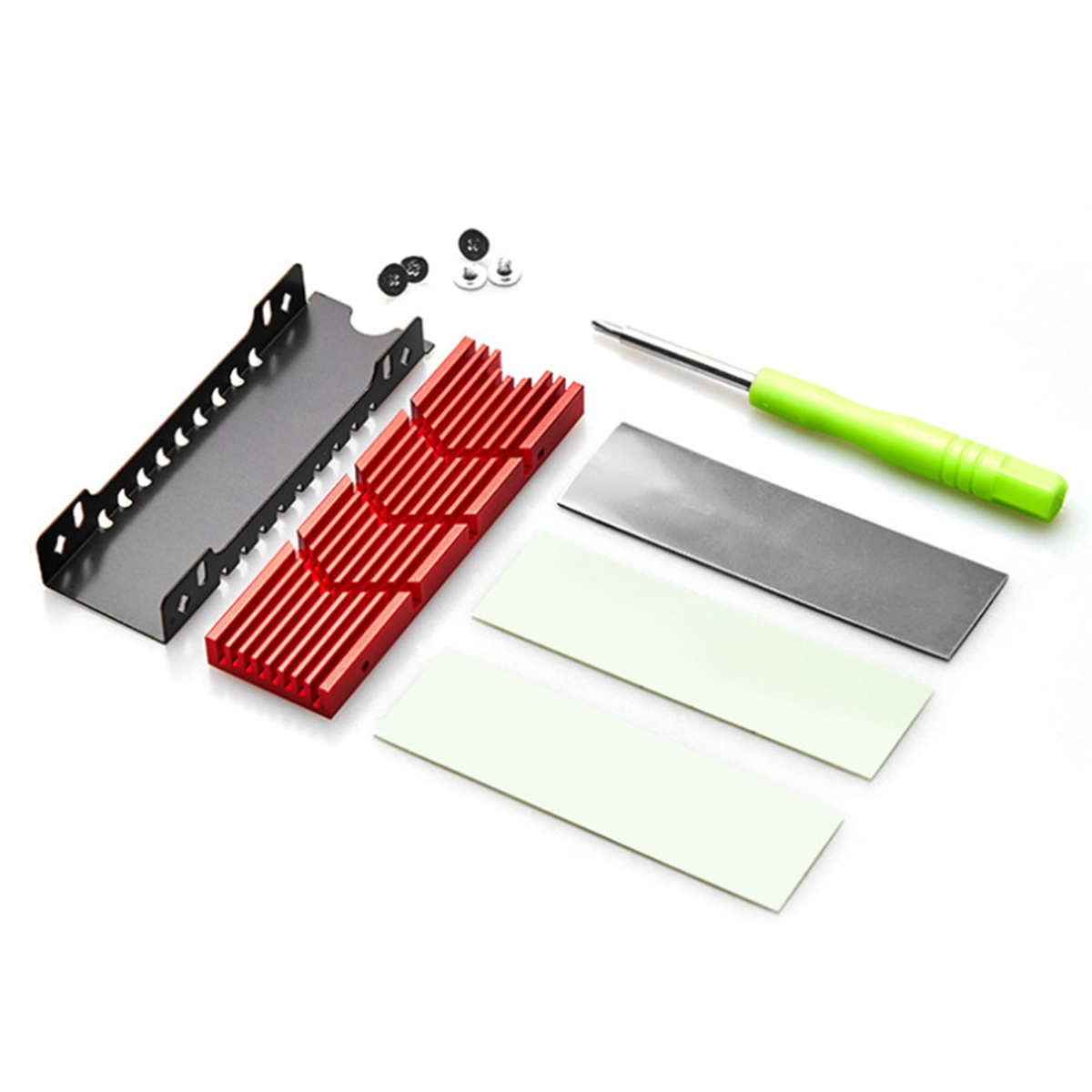 (NOWX) M.2Pro 2280 NVMe Heatsink M.2Pro SSD Heatsink Thermal Pad Aluminum Heat Dissipation Band Ther