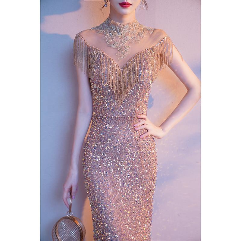 silver glitter homecoming dresses Strapless Plunging Neck Silver Sequin Rhinestone Mermaid Prom Dress main image 1