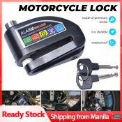 Anti-Theft Motorcycle Disc Lock with Alarm System and Waterproof